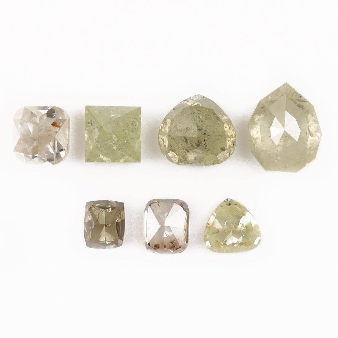 2.84 CT Natural Loose Mix Cut Diamond | 3.00-5.90 Mm Multi Color ...
