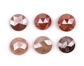 2,44 CT Gemengde Fancy Color Rose Cut Diamanten Lot | 4,5-5 mm Natuurlijke Losse Ronde Stenen | Rustieke Diamant voor Sieraden | GDR84
