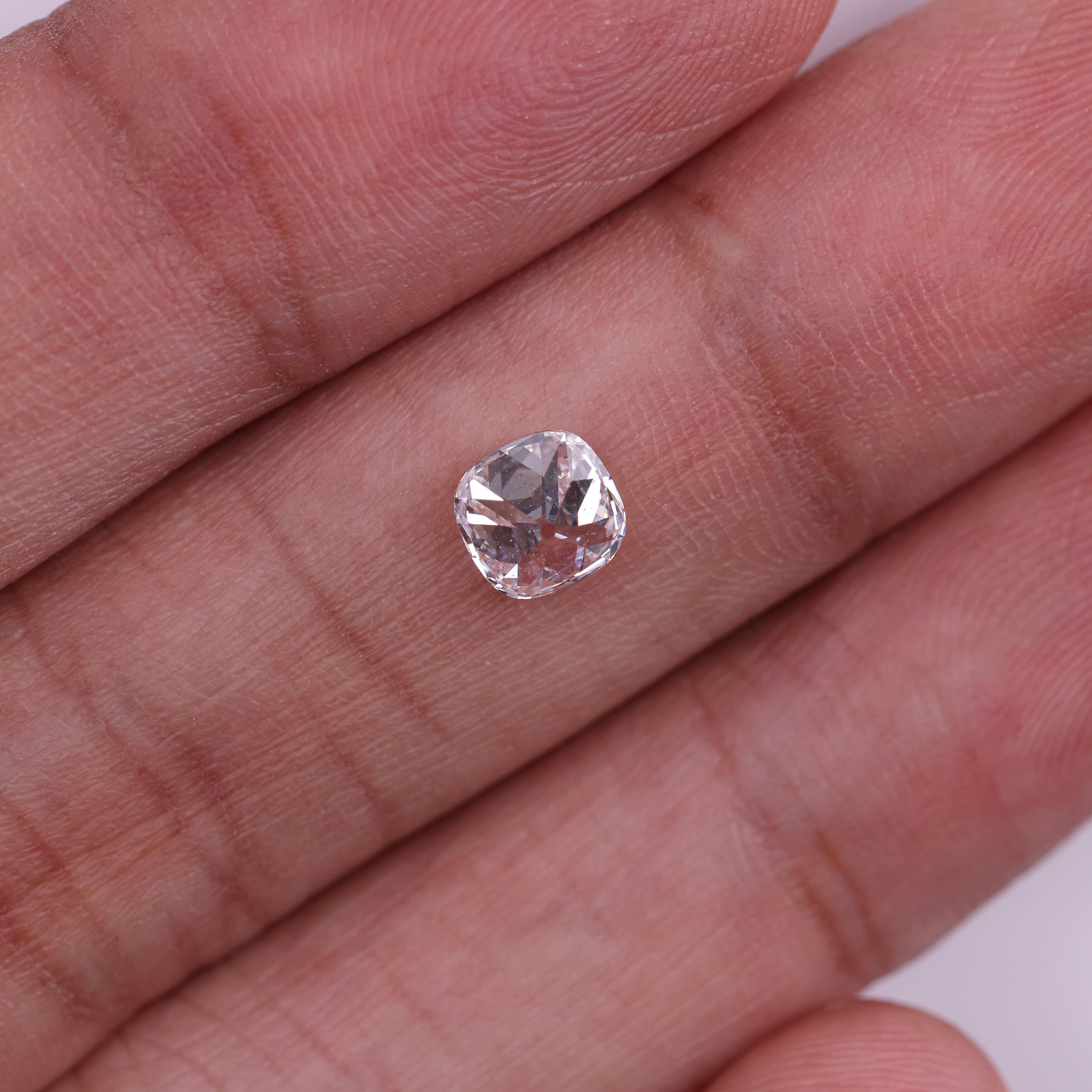 IGI Certified Old Mine Cushion Lab Grown Diamond | 1-5 CT E-F VVS2 