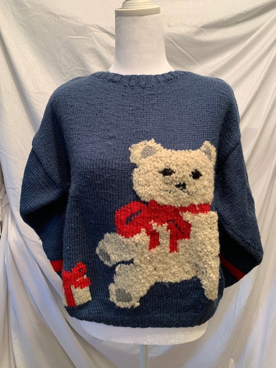Hand Knitted 100% Wool Sweater