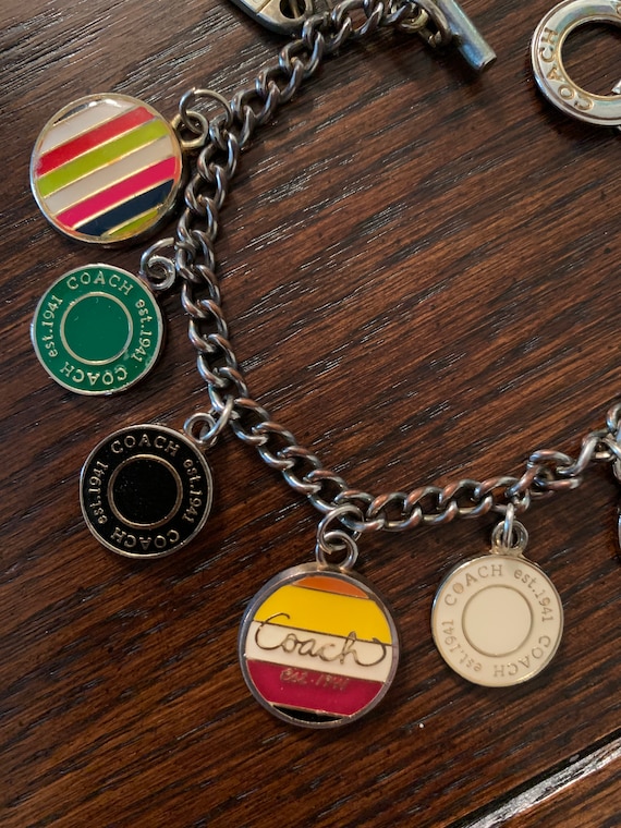 VINTAGE COACH Charm Bracelet Gem