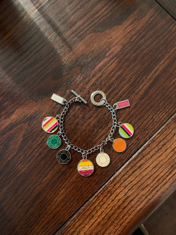 VINTAGE COACH Charm Bracelet Etsy