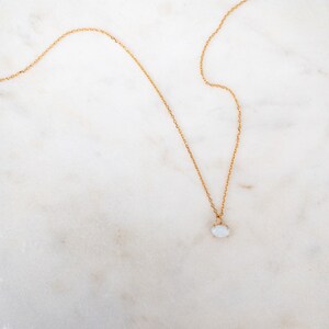 Opal Charm Necklace / Gemstone Jewelry / Gift for her