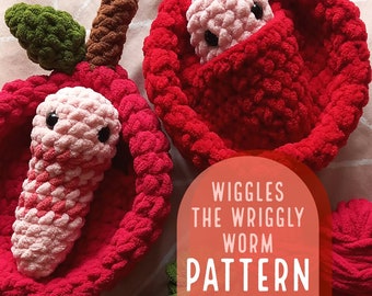 PDF LOW-SEW-Muster „Wiggles the Wriggly Worm“ *Nur digitale Datei*