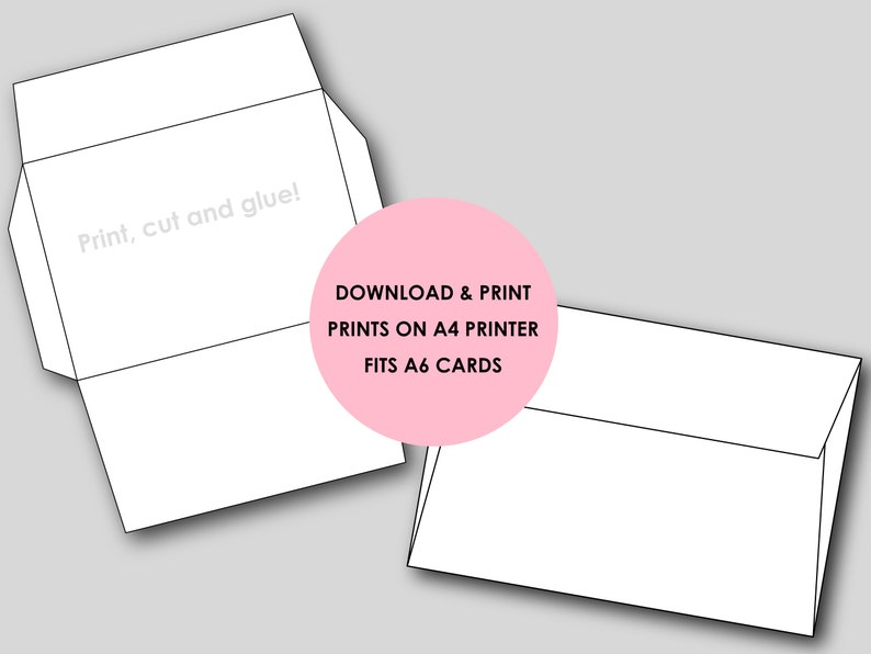 printable a6 envelope envelope template digital download printable envelope card envelopes instant download pdf jpg templates invitations announcements lifepharmafze com