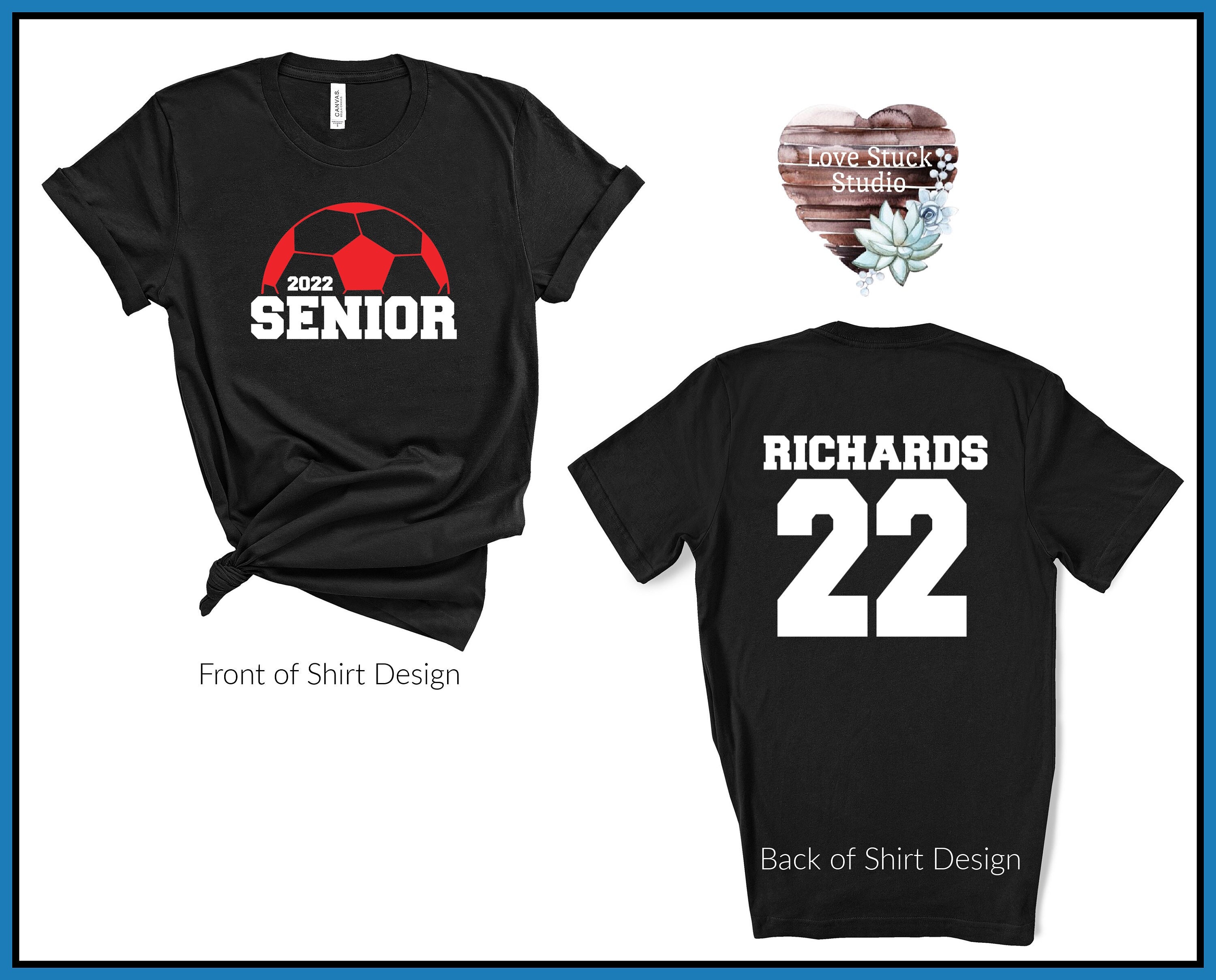Senior soccer shirt ideas Clearance
