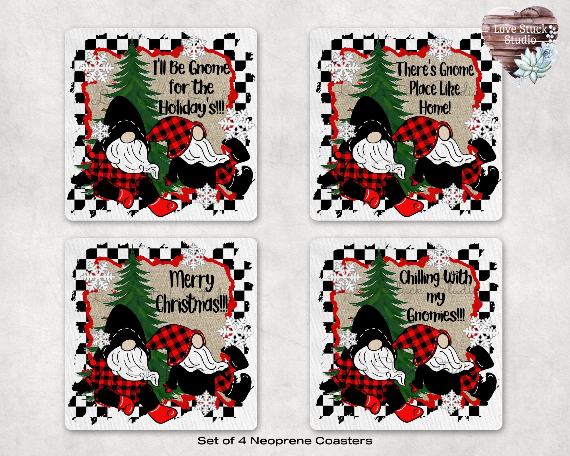 Traditional Christmas Coasters, Christmas Sayings, Coaster Set, Christmas  Decor, Christmas Gift, Christmas Dinner, Festive Holiday Coasters 