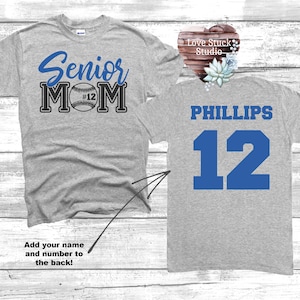 Senior Baseball Mom or Dad Shirts - Family Sports Shirt - Baseball Senior