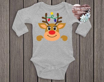 Reindeer Lights Shirt - Holiday Infant/Kids/Youth