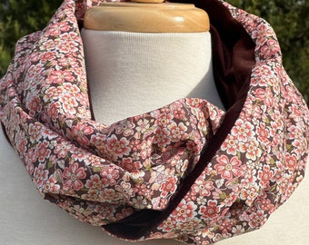 Liberty of London Scarf | Women’s Gift | Mother’s Day Gift | Infinity Scarf | Mom Gift | Anokhi Rose | Tana Lawn | Velvet