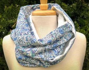 Liberty London Scarf | Women’s Gift | Mother’s Day Gift | Infinity Scarf | Lodden Tana Lawn | Linen | Handmade | Mom gift