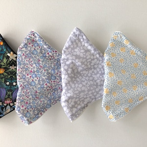 Liberty of London Face Mask | Nose Wire | Pretty Floral | made in USA | washable + reusable | designer fabric | lightweight | adults & teens