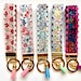 Liberty of London Fabric Keychain Key Fob Wristlet | Colorful Leather ...
