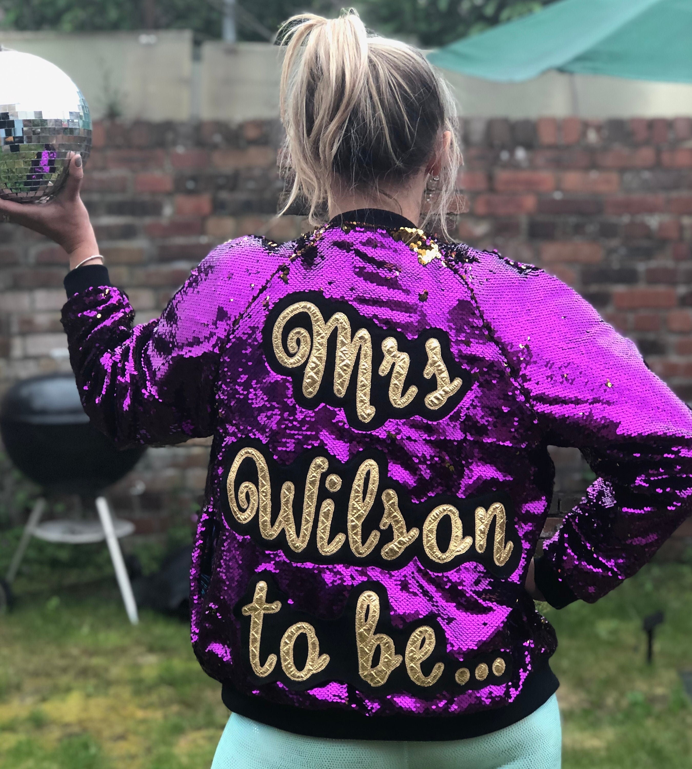 custom sequin jacket