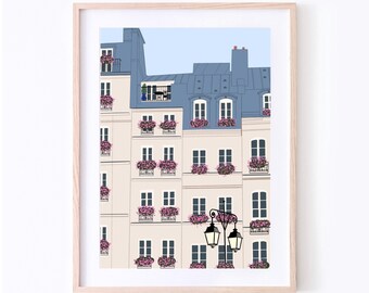 Paris, France Travel Art Print | Paris Artwork | Paris, France | France Art Print | Paris Architecture Art | Anne Marie Paper Co.