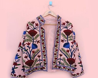 Handmade Cotton TNT Embroidered Jacket: Ethnic Chic Coat
