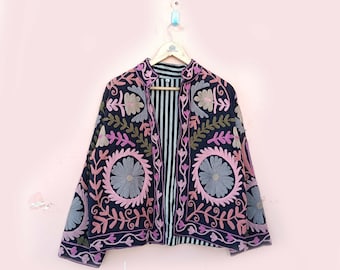 Handmade Cotton TNT Jacket: Embroidered Ethnic Outerwear