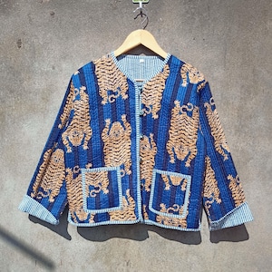 Indian Cotton Quilted Jacket, Unique Handmade Fashion for Comfortable Dressing, Thoughtful Gift for Any Occasion Christmas Special Gift