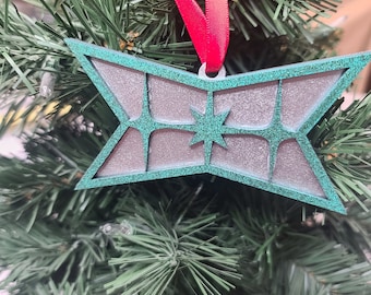 Mid Century Modern Christmas Ornament, MCM Atomic Starburst