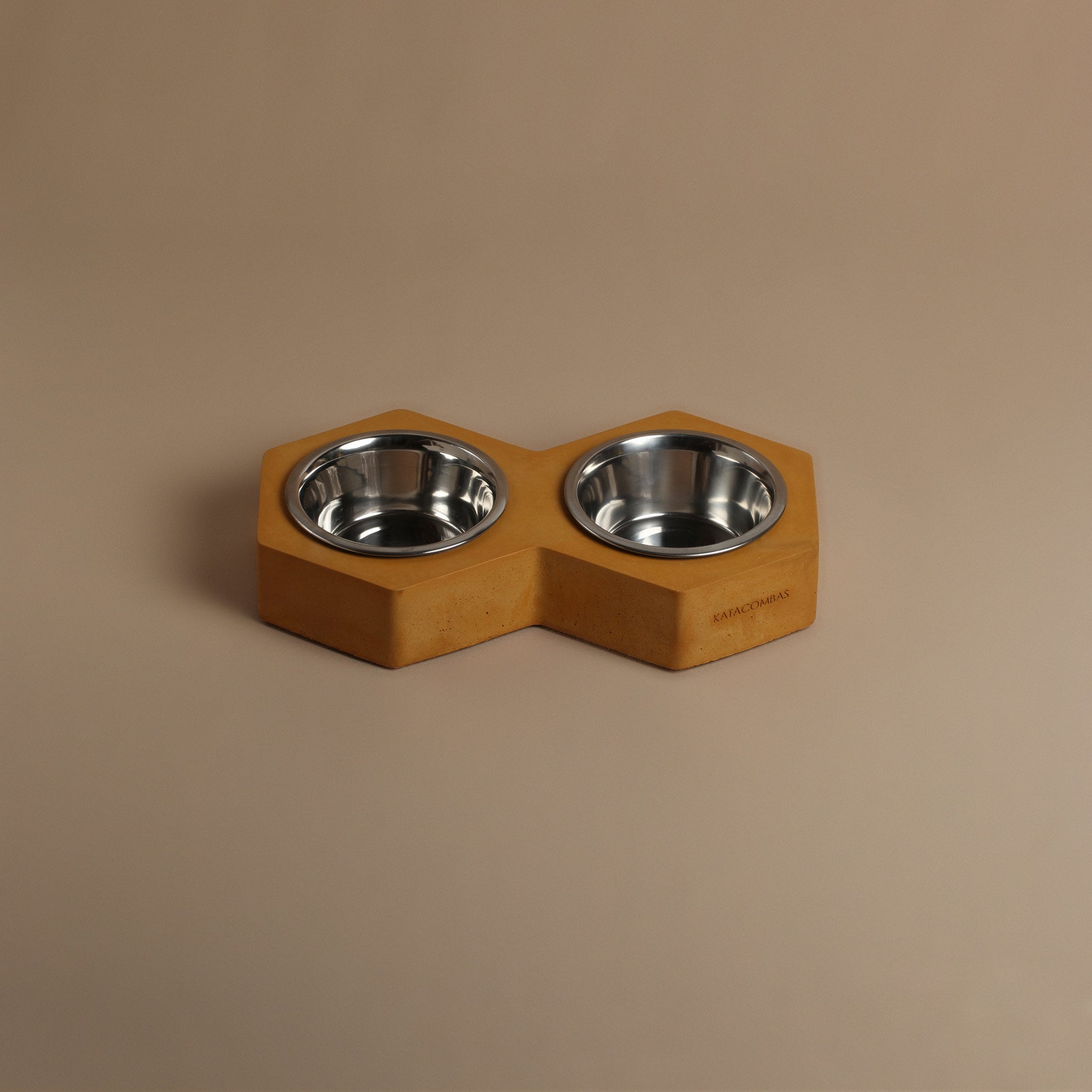 Heavy dog bowl made of decorative concrete scandinavian design Etsy