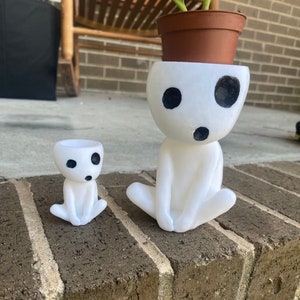 3D printed Kodama planter / succulent and plant pot/ forest spirit/ tree guardian/ Japanese spirit/ cute planter