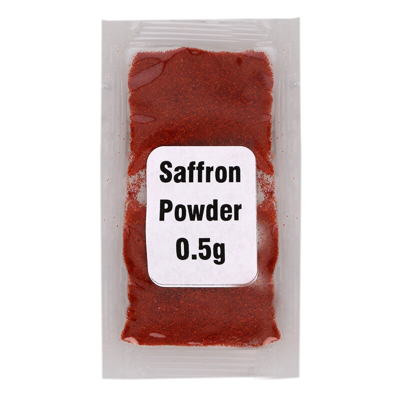 Saffron Powder 0.5g Sachet Pure Spanish Etsy