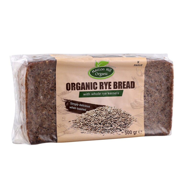 Organic Rye Bread With Whole Rye Kernels 500g Etsy