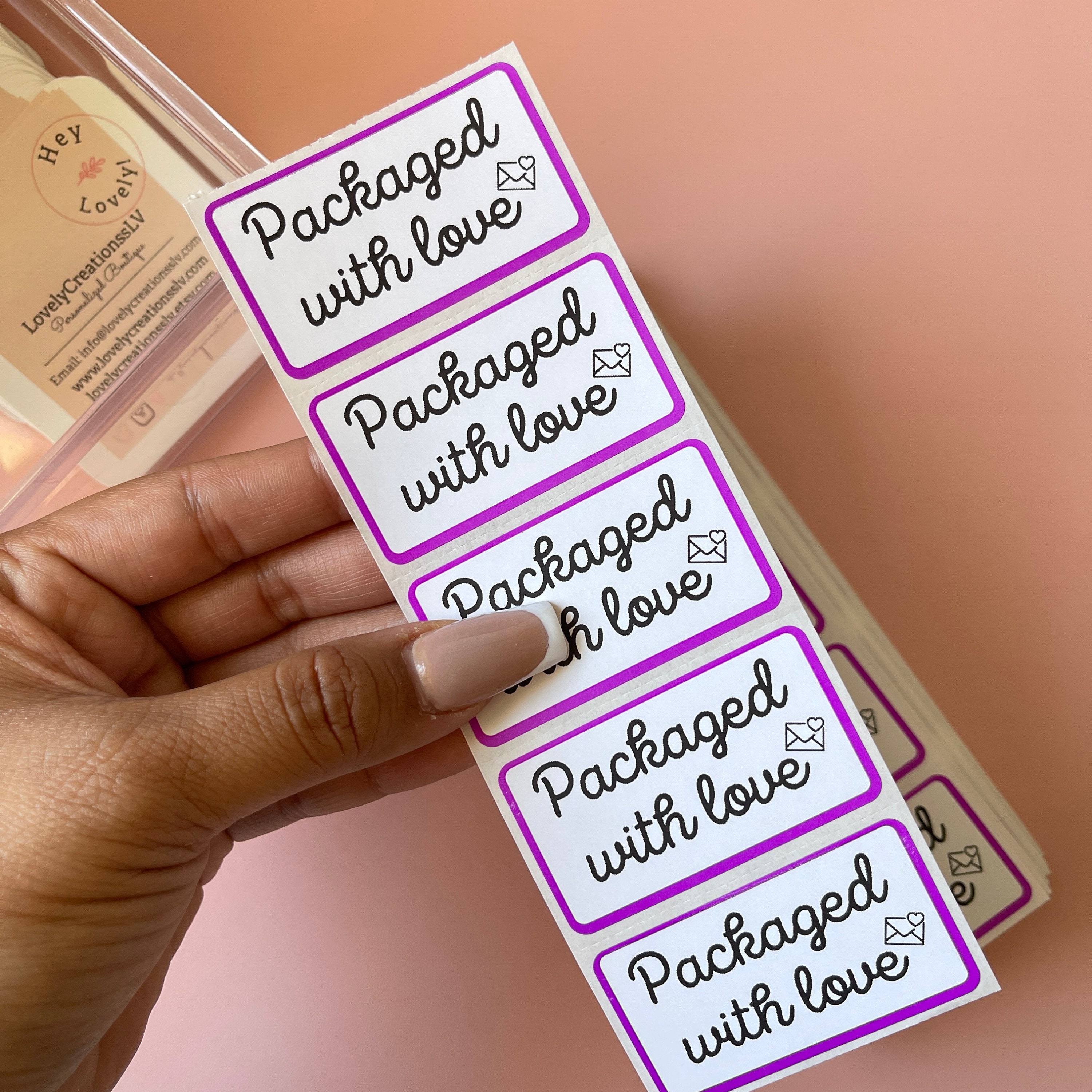 Packaging Stickers Small Business Sticker Packaged With Etsy