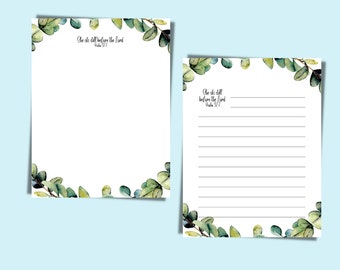 Printable Stationery | Lined & Unlined Paper | Notebook Pages | Penpal Stationery | Writing paper | US Letter