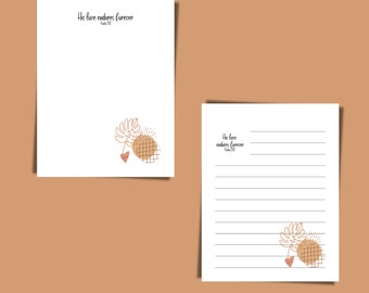 Notebook Paper | Journal Pages | Stationery Pages | 8.5" x 11" PDF Document
