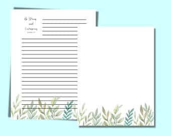 Letter Writing Pages | Printable Stationery | Penpal Stationery | Journal Writing Lined Unlined Paper