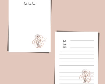 Notebook Paper | Journal Pages | Writing Paper | Printable Stationery | Lined & Unlined Paper | Penpal Stationery