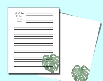 Notebook Paper | Journal Pages | Stationery Pages | 8.5" x 11" PDF Document