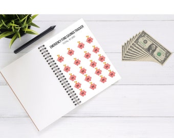 Savings Challenge, Savings Tracker, Emergency Fund Tracker, Money Tracker, Savings Tracker Printable, Money Saving Printable