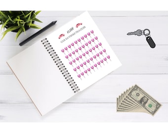 Savings Challenge, 5,000 Dollar Car Savings Tracker, Budget, Save Money Tracker, Savings Tracker Printable, Money Saving Printable