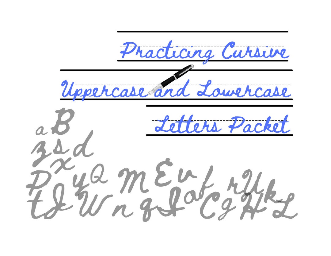 Cursive Writing Practice, Handwriting Worksheets, Printable Cursive