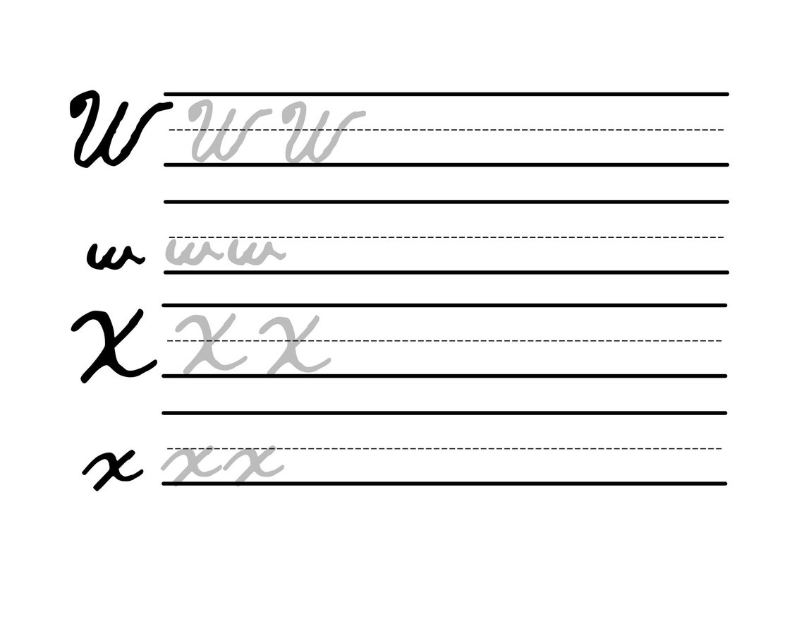 Cursive Writing Practice, Handwriting Worksheets, Printable Cursive