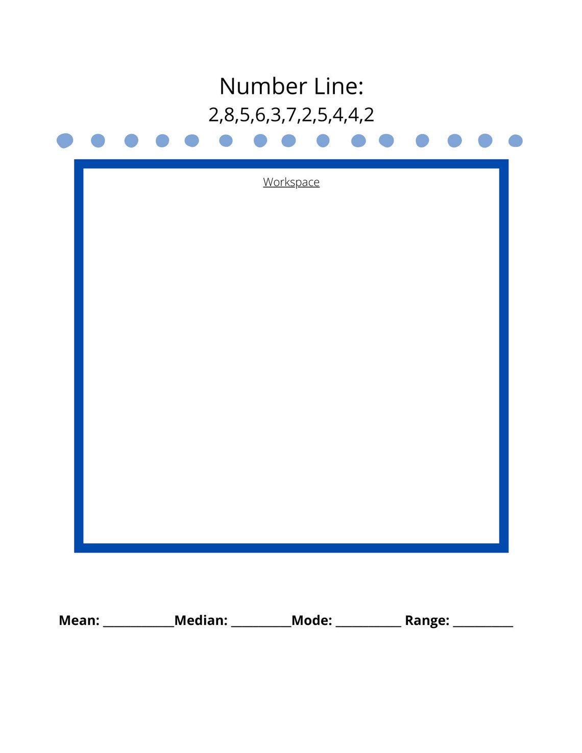 Mean, Median, Mode and Range Worksheet Set Used for Elementary Math ...