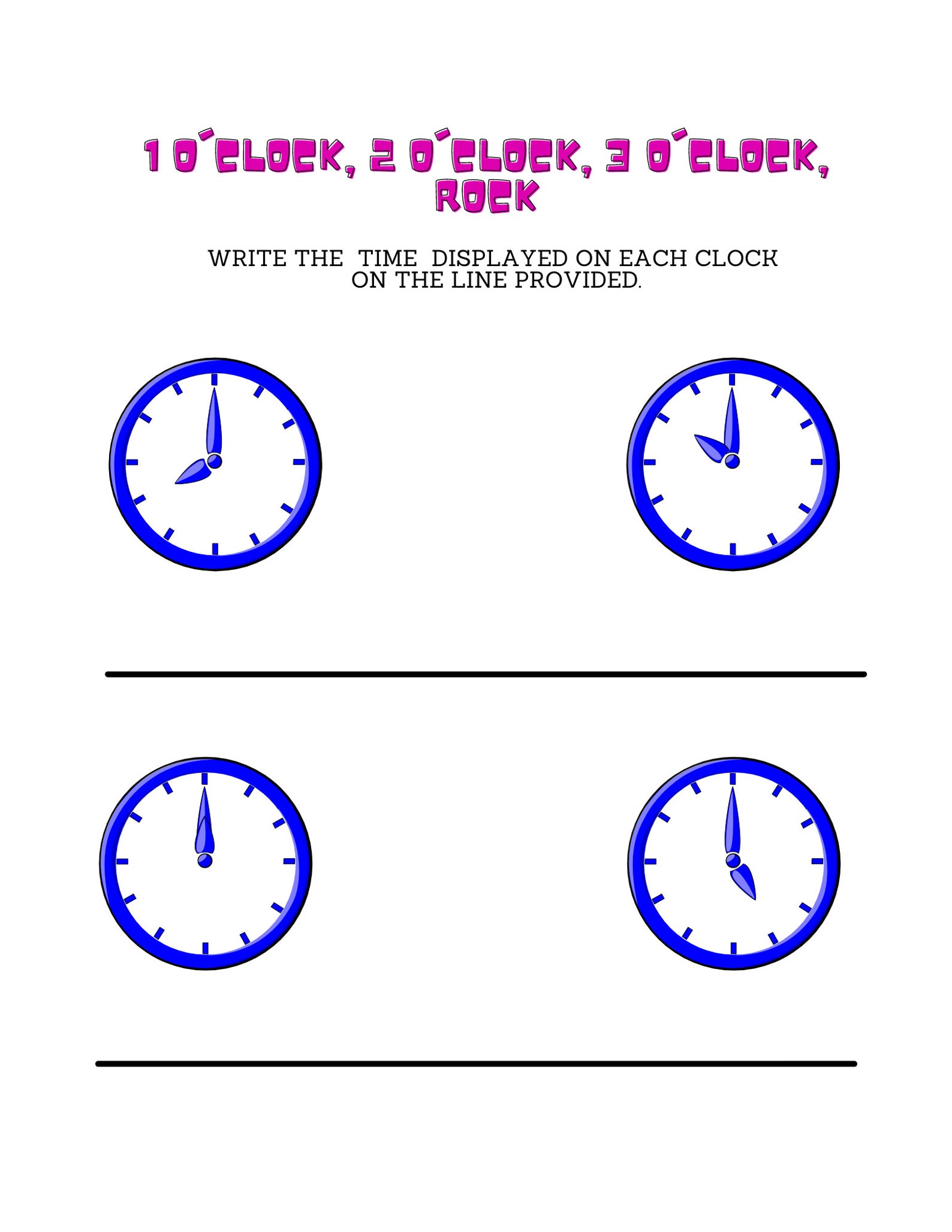 Telling time activity sheet worksheet at home learning etsy