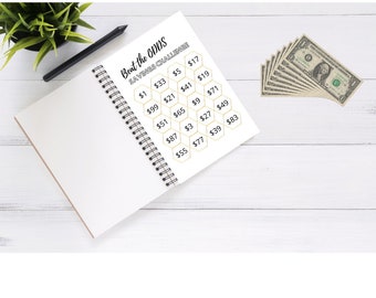 Beat The Odds Savings Challenge, Savings and Money Tracker, Savings Tracker Printable, Money Saving Printable