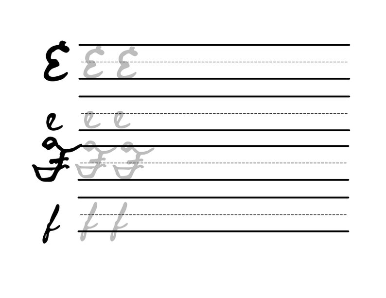 Cursive Writing Practice, Handwriting Worksheets, Printable Cursive