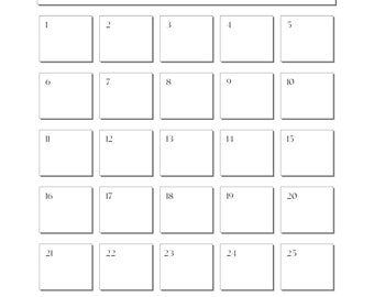 30 DAY CHALLENGE Printable Great for fitness and money saving goals