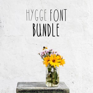 Hygge Font Bundle- Handwritten Fonts