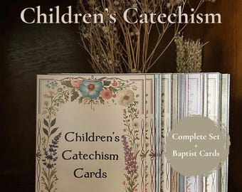 Westminster Children’s Shorter Catechism Cards | Digital Download | Printable Christian Teaching Cards