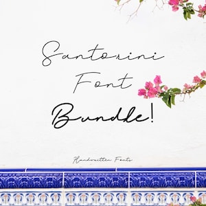 Santorini Font Bundle-Handwritten Fonts