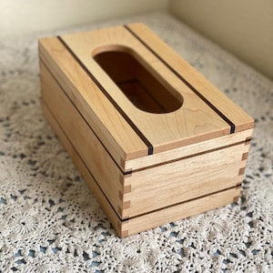 Wooden Tissue Box Cover