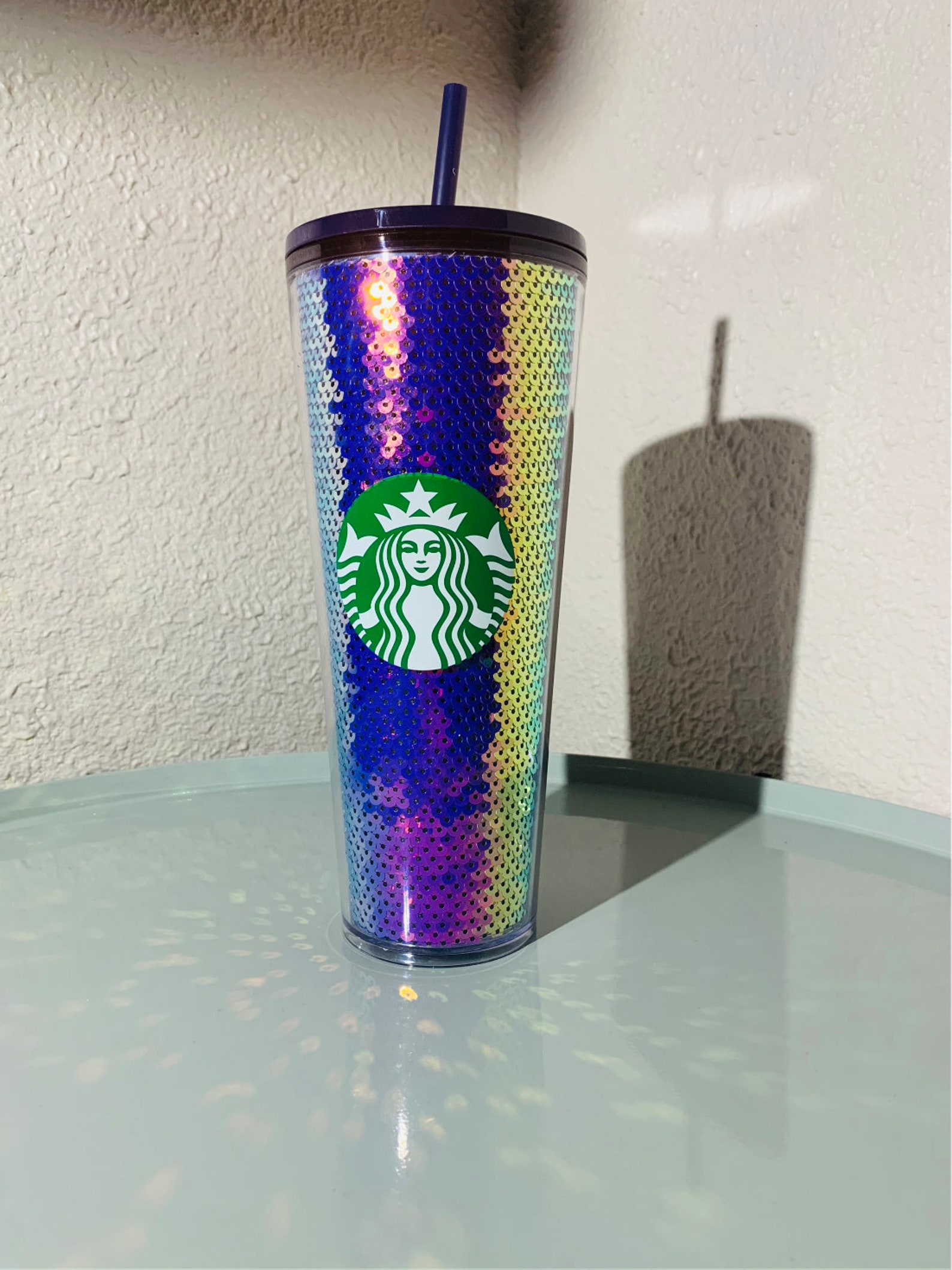 Starbucks 2020 Sequin Holiday Cup Reusable Cold Cup 24 Oz Etsy