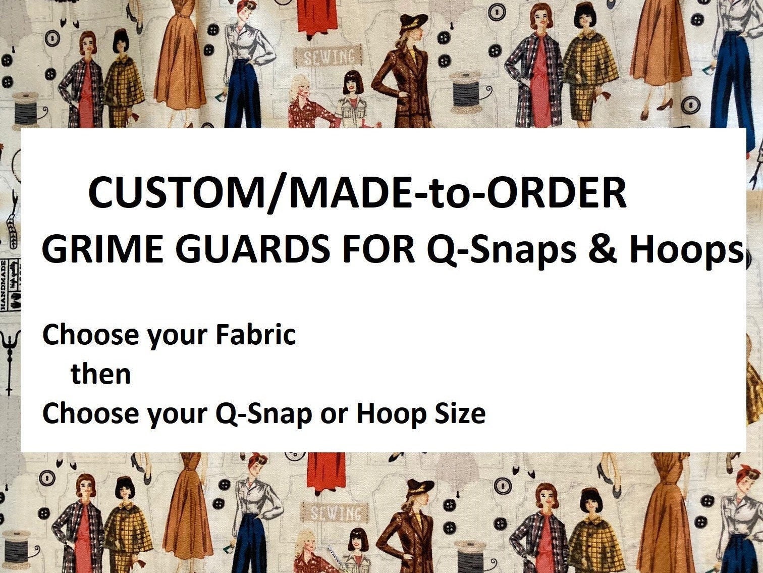 Q snap covers (aka grime guards), hoop covers and scroll rod covers (grime  guards)