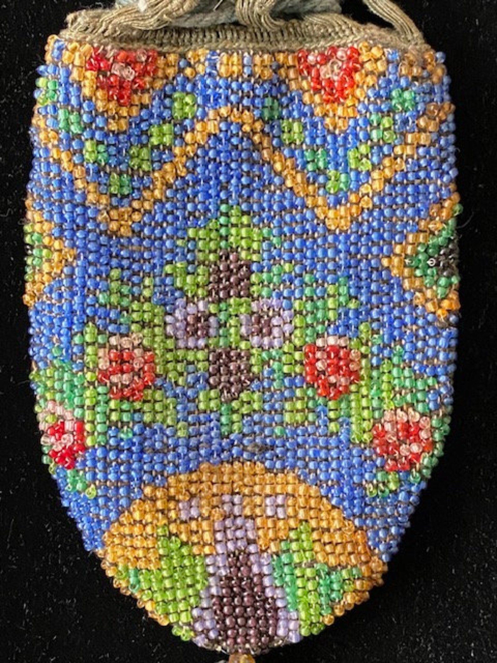 Victorian Early 1900's Floral Beaded Small Reticule Handbag Germany - Etsy