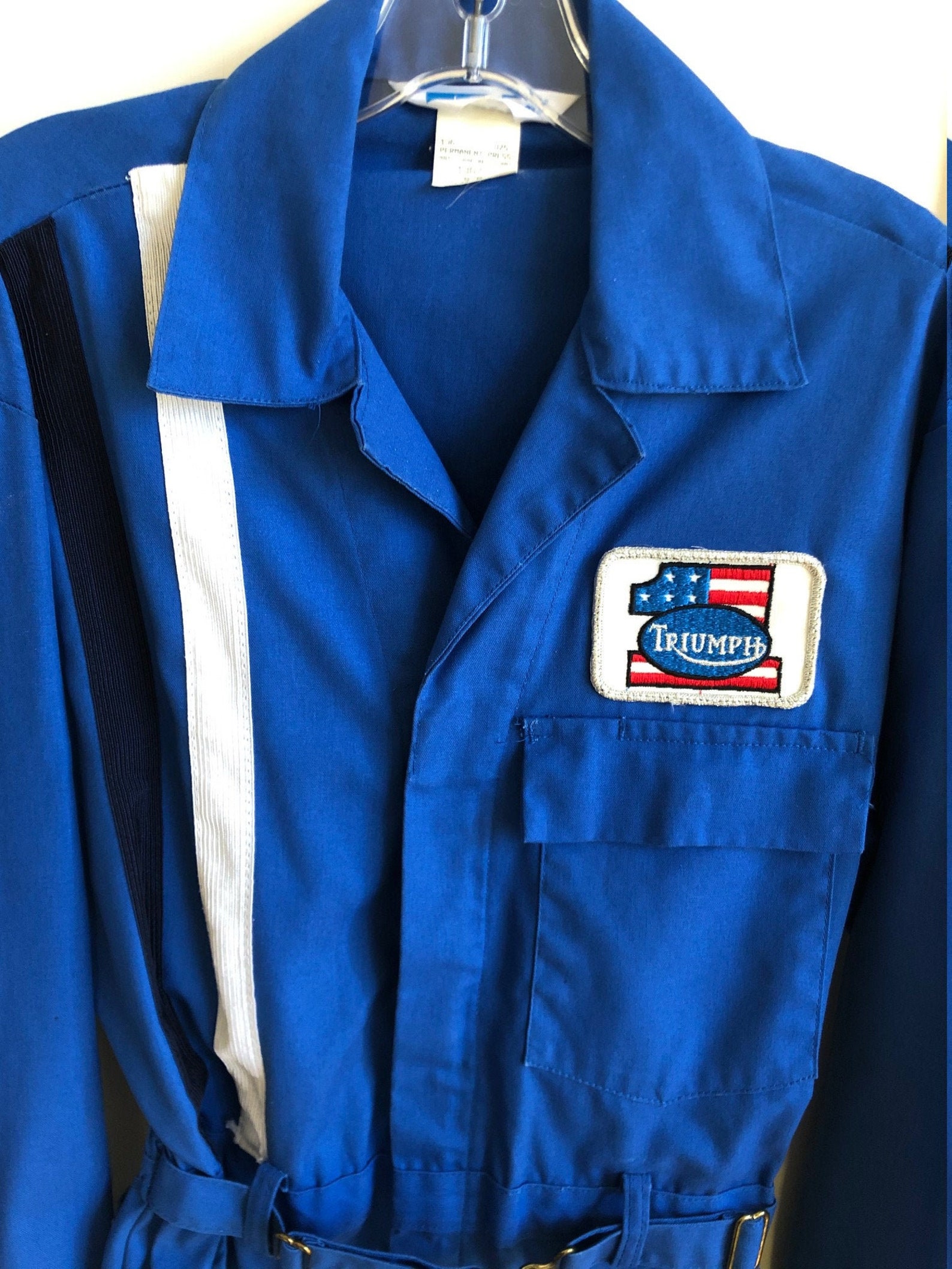 VINTAGE 1970's TRIUMPH RACING Coveralls Unisex Size Small Etsy